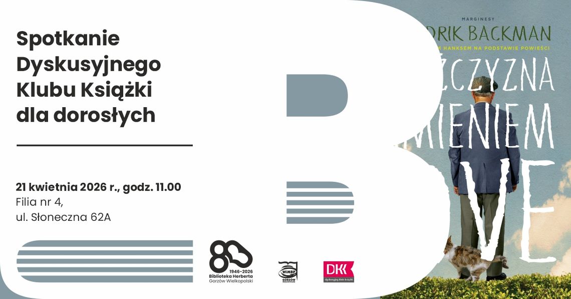 Spotkanie Dyskusyjnego Klubu Książki dla dorosłych Spotkanie Dyskusyjnego Klubu Książki dla dorosłych