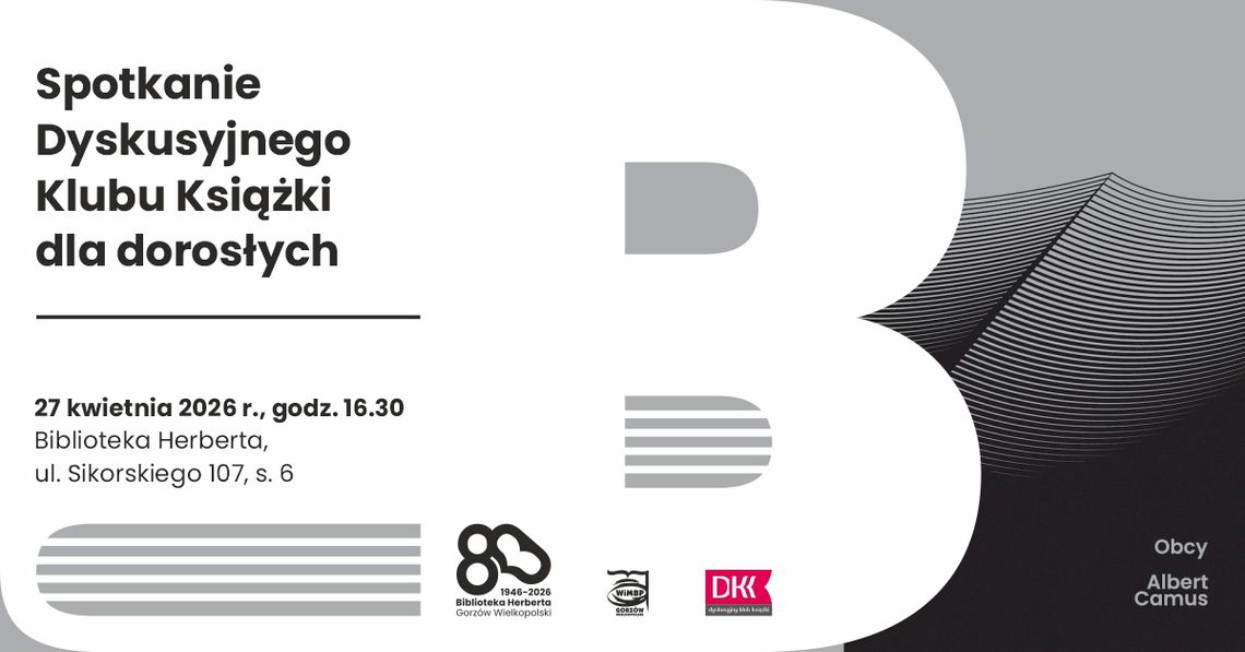 Spotkanie Dyskusyjnego Klubu Książki dla dorosłych