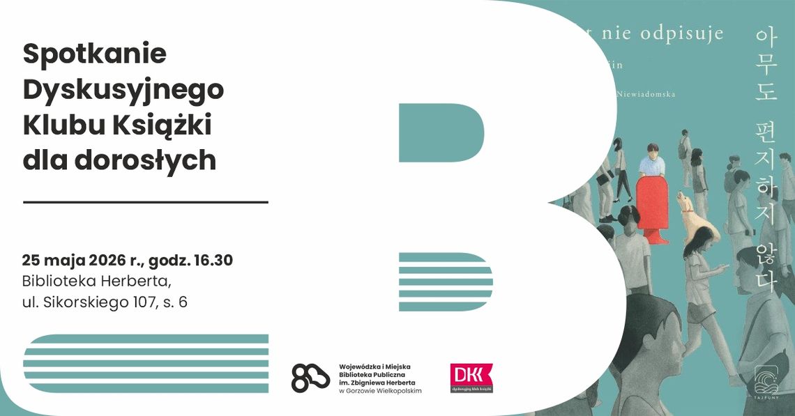 Spotkanie Dyskusyjnego Klubu Książki dla dorosłych