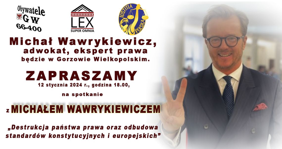 Spotkanie z Mec. Michałem Wawrykiewiczem Spotkanie z Mec. Michałem Wawrykiewiczem