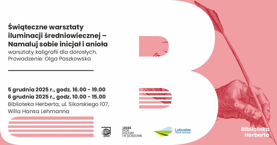 Świąteczne warsztaty iluminacji średniowiecznej – namaluj sobie inicjał i anioła