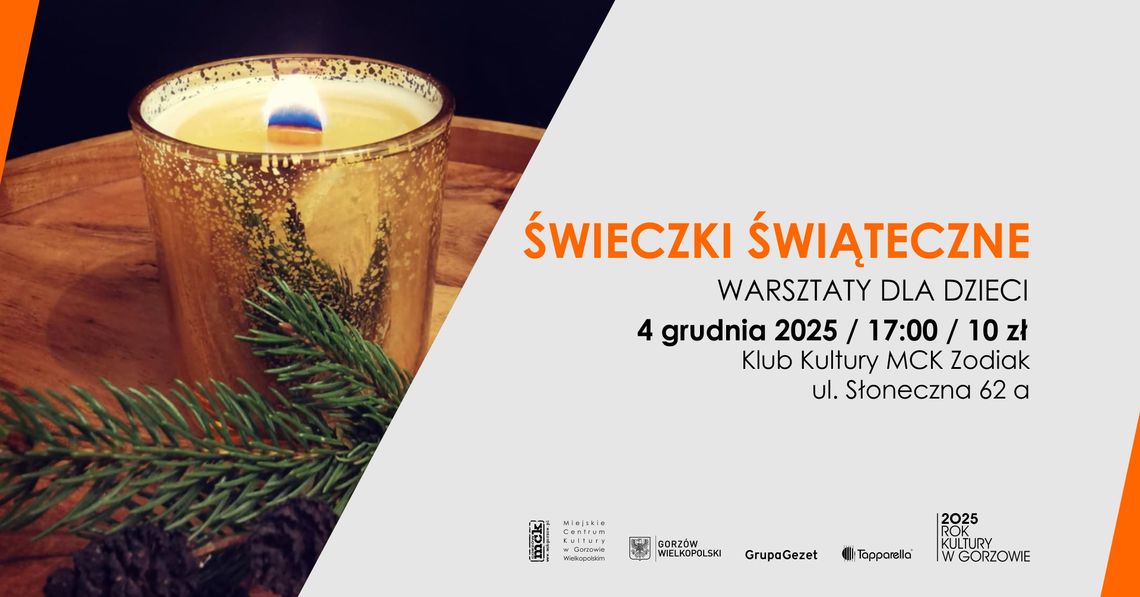 Świeczki świąteczne - warsztaty dla dzieci