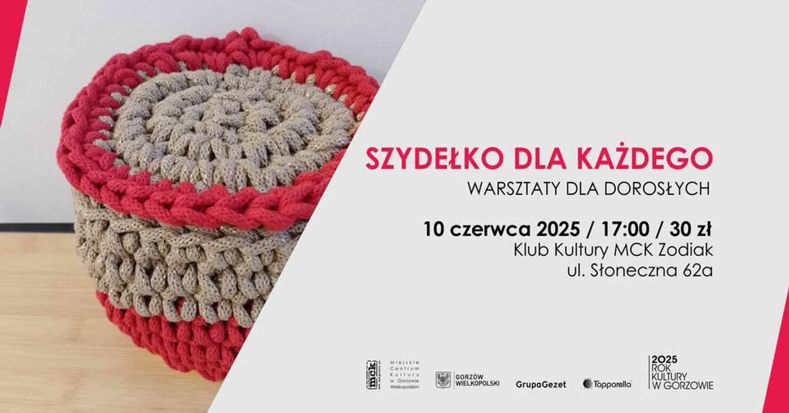 Szydełko dla każdego - warsztaty dla dorosłych Szydełko dla każdego - warsztaty dla dorosłych