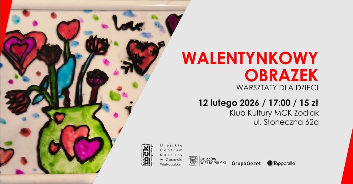Walentynkowy obrazek - warsztaty dla dzieci Walentynkowy obrazek - warsztaty dla dzieci