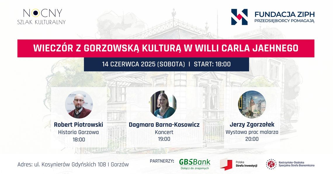 Wieczór z gorzowską kulturą w willi Carla Jaehnego Wieczór z gorzowską kulturą w willi Carla Jaehnego