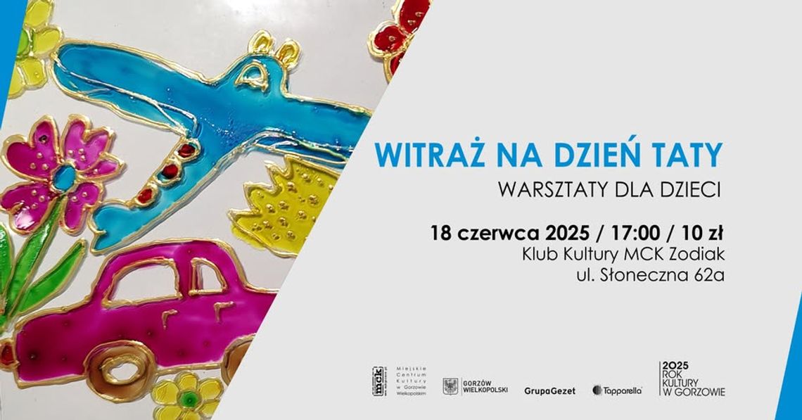 Witraż na Dzień Taty - warsztaty Witraż na Dzień Taty - warsztaty