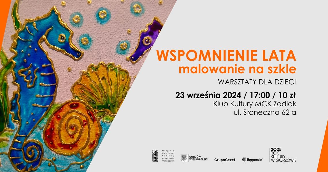 Wspomnienie lata - malowanie na szkle Wspomnienie lata - malowanie na szkle