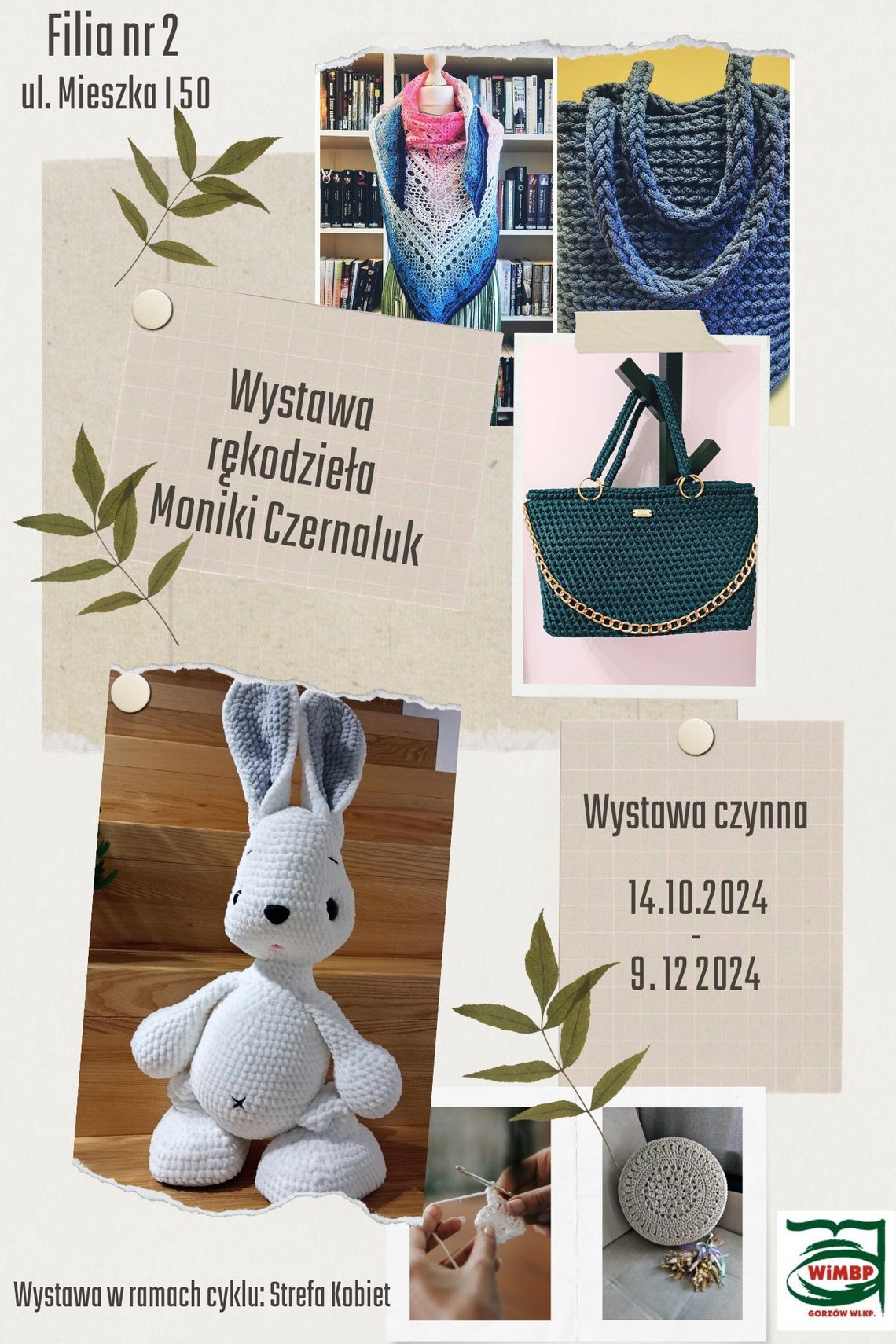 Wystawa rękodzieła Moniki Czernaluk